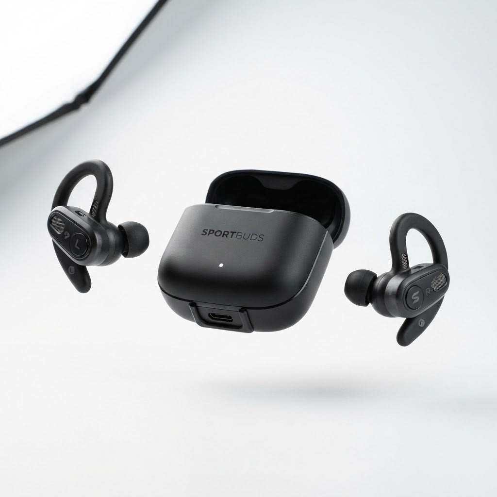 Wireless sport Bluetooth 5.3 earbuds for running and gym workouts