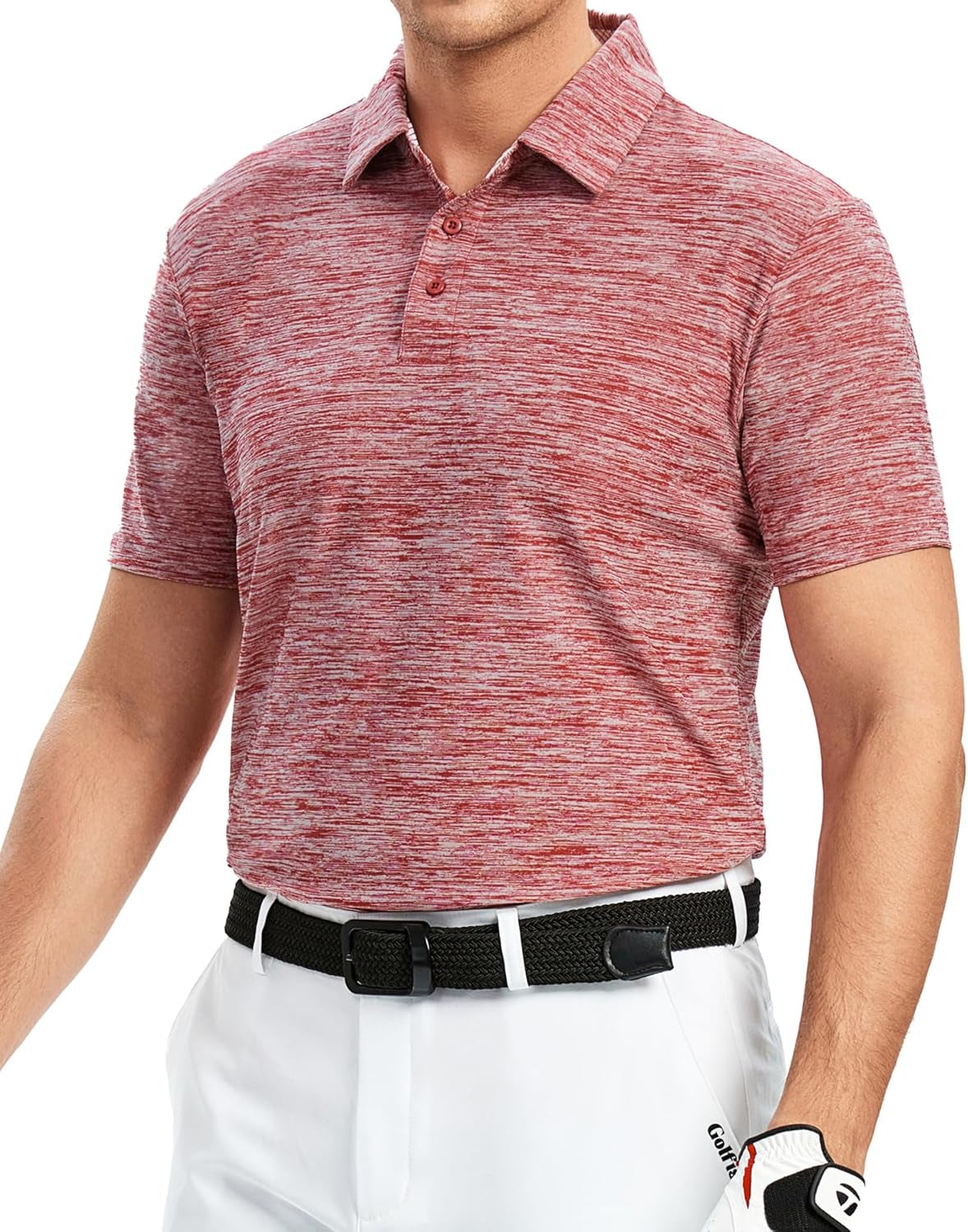 Mens Golf Shirt Moisture Wicking Quick-Dry Short Sleeve Polo | Upf40,Soft & Stretch,Sweat Resistant,Multi-Scene Sports & Office Apparel