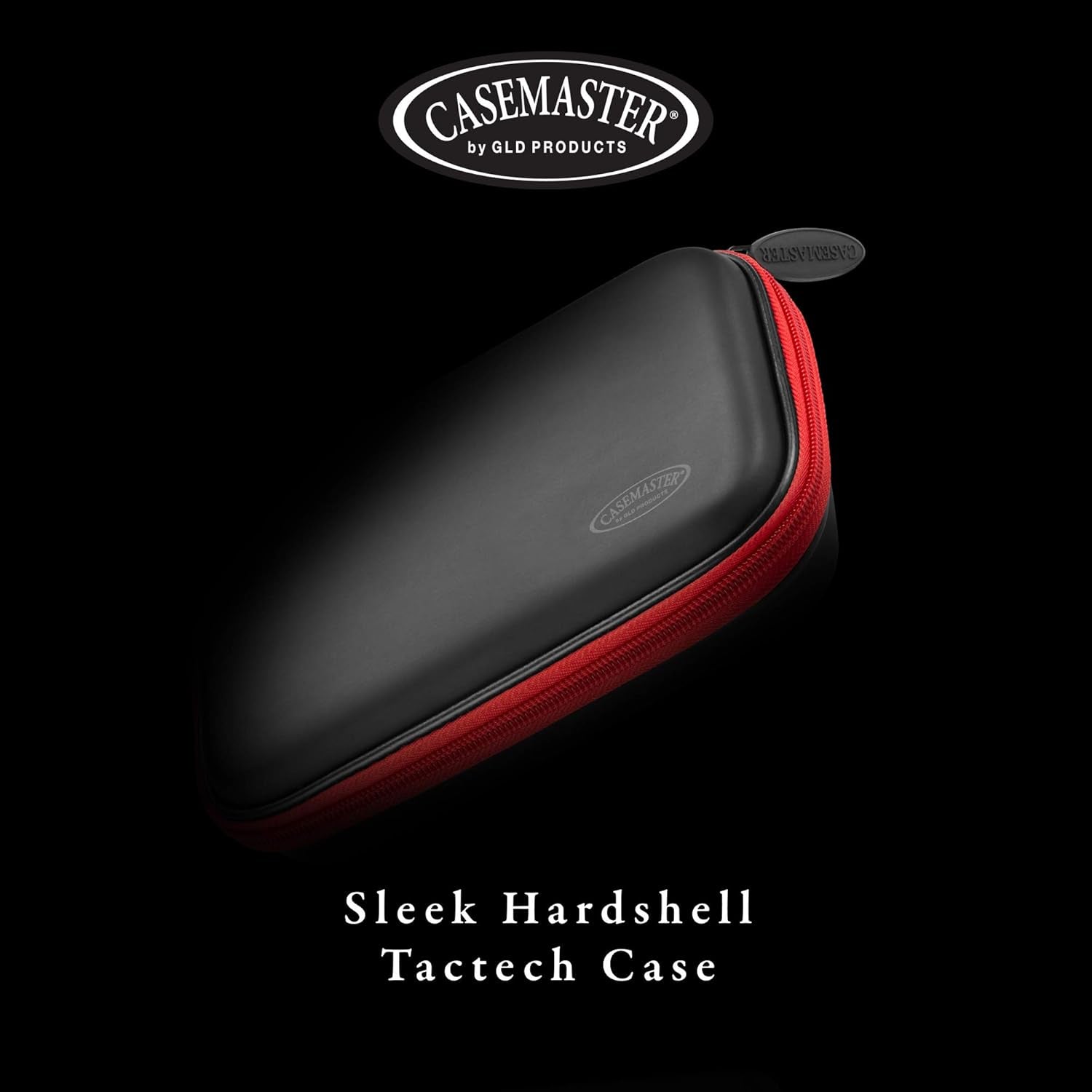 Sentinel 6 Dart Case, Holds Extra Accessories, Tips, Shafts and Flights, Compatible with Steel and Soft Tip Darts, Impact & Water Resistant Tactech Shell, Red Zipper