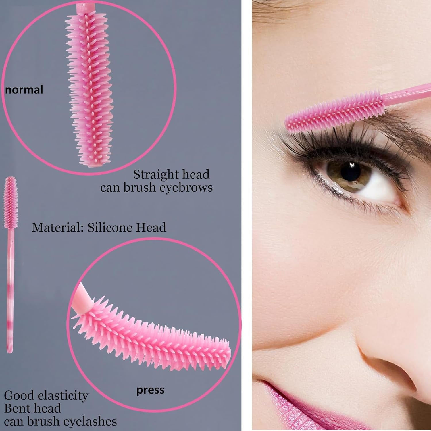 100PCS Disposable Makeup Tools Kit Mascara Wands Mascara Spoolies Disposable Lip Applicators Liner Brushes Makeup Tools for Women Salon Beauty Cosmetic Make up Tool