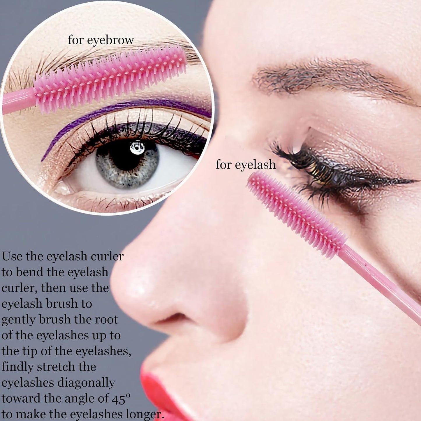100PCS Disposable Makeup Tools Kit Mascara Wands Mascara Spoolies Disposable Lip Applicators Liner Brushes Makeup Tools for Women Salon Beauty Cosmetic Make up Tool