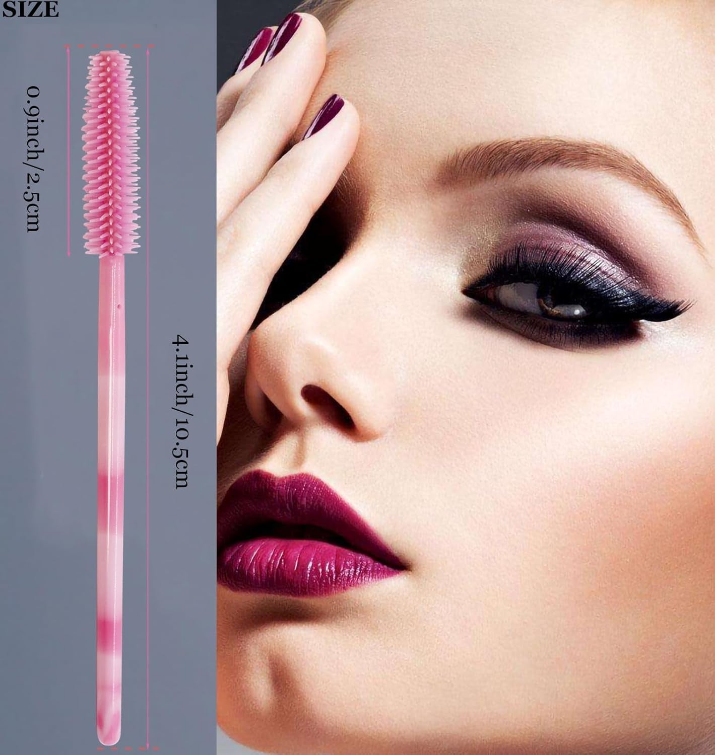100PCS Disposable Makeup Tools Kit Mascara Wands Mascara Spoolies Disposable Lip Applicators Liner Brushes Makeup Tools for Women Salon Beauty Cosmetic Make up Tool
