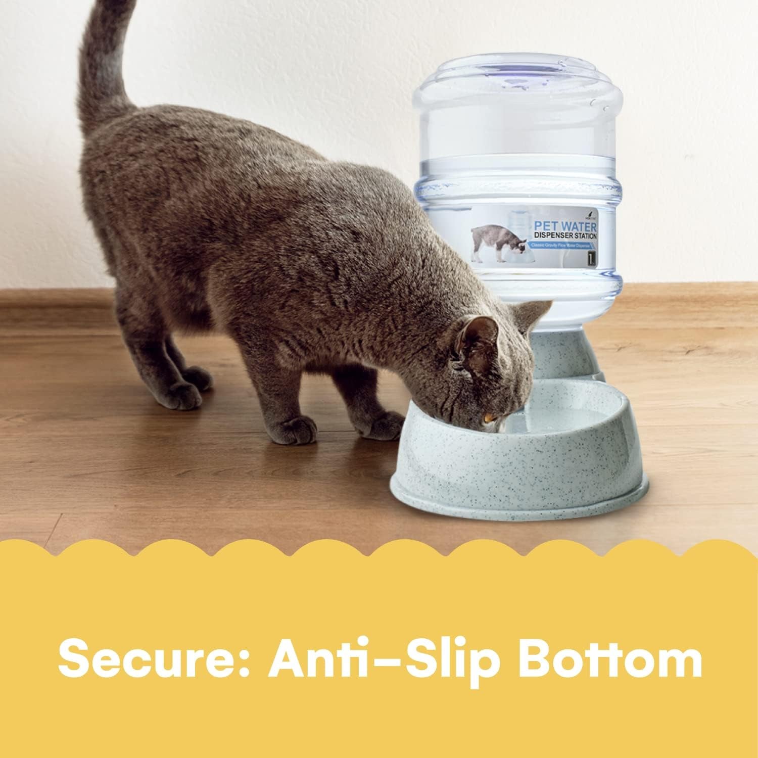 NOA Automatic Pet Water Dispenser | 3.8 L Cat and Dog Gravity Feeder, Waterer Dispenser Station, Automatic Water Station, Cat and Dog Water Bowl
