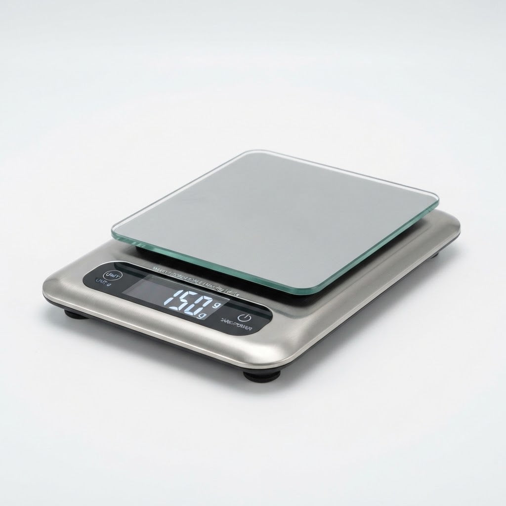 Smart digital kitchen food scale for precise cooking and baking measurements