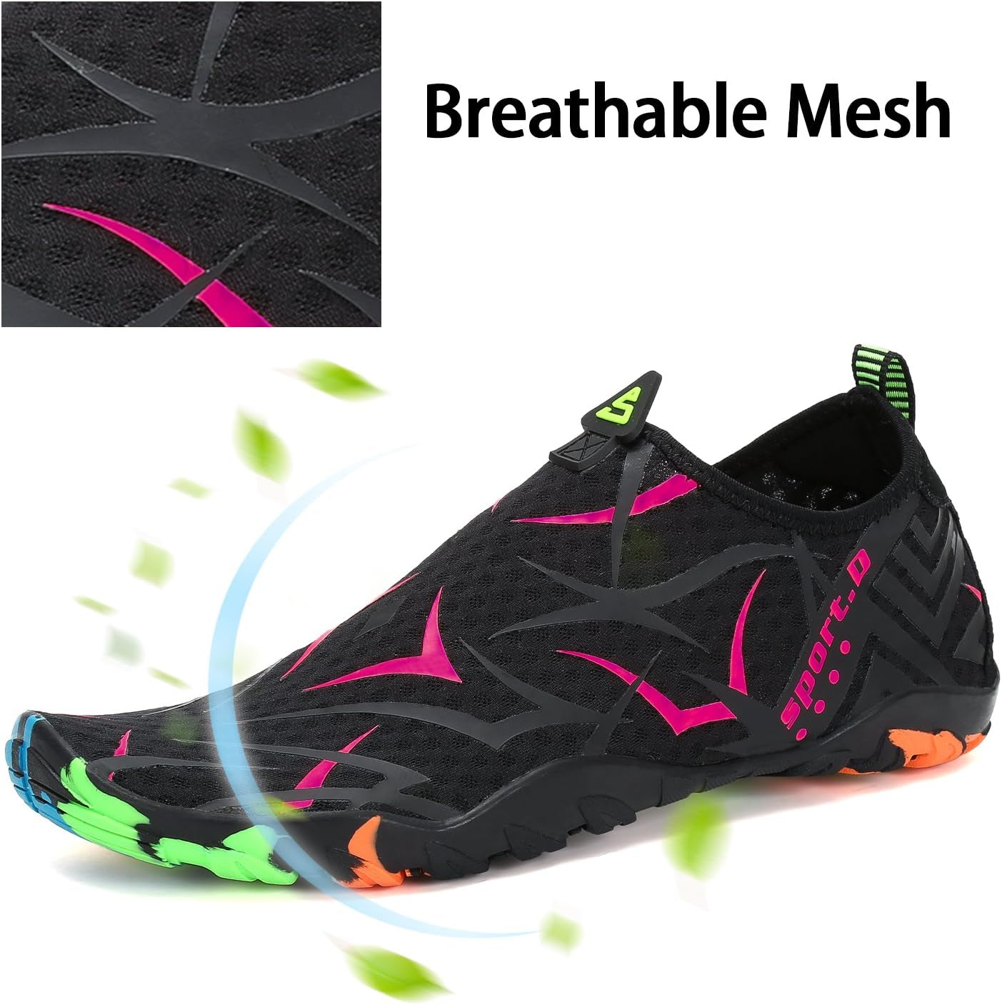 Womens Mens Water Shoes Barefoot Aqua Shoes Quick Dry Beach Swim Shoe for Diving Kayaking Surfing Water Sports