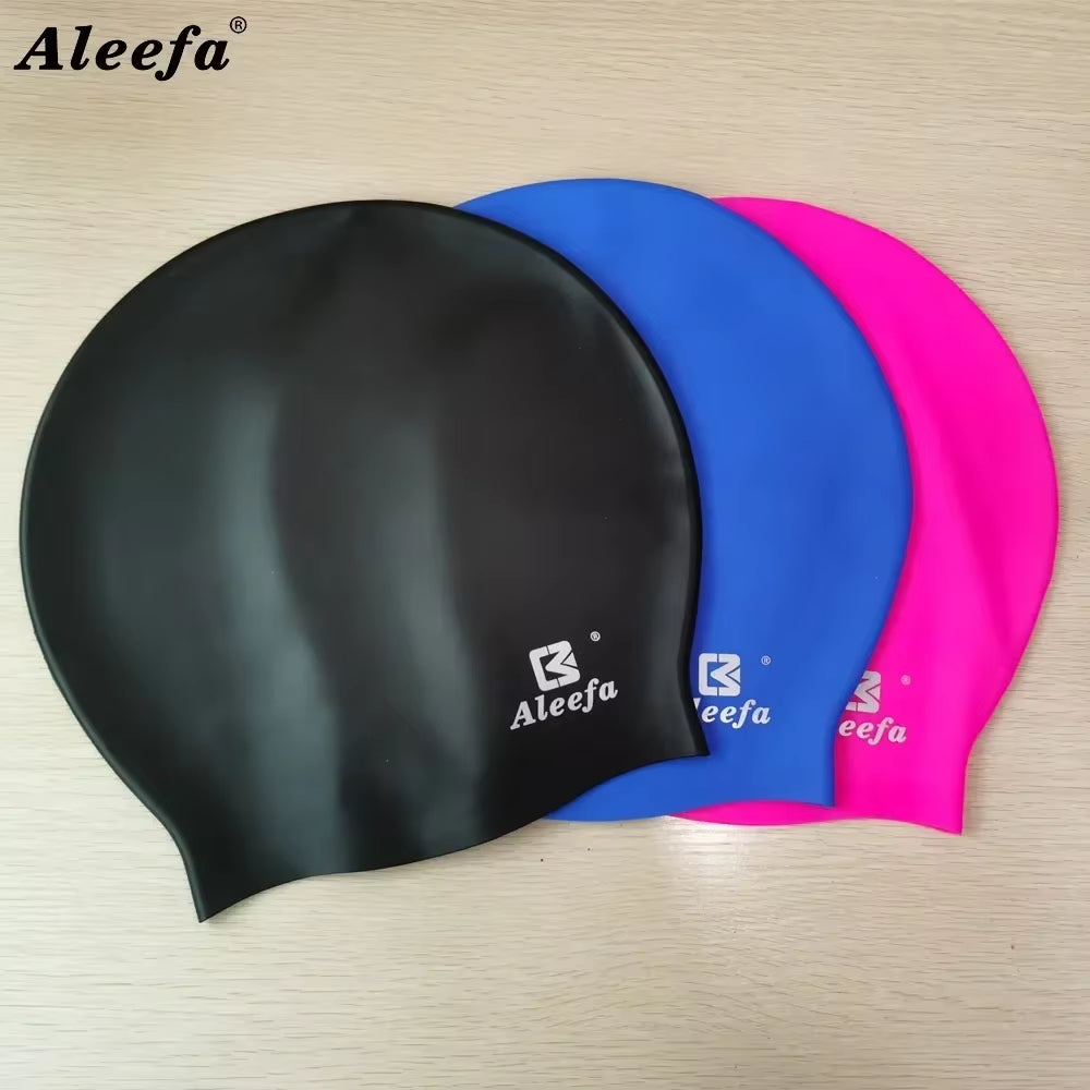 Extra Large Swim Cap for Women Long Hair Braids Dreadlocks, Silicone Bathing Swimming Caps, Weaves, Curls & Afros, Waterproof